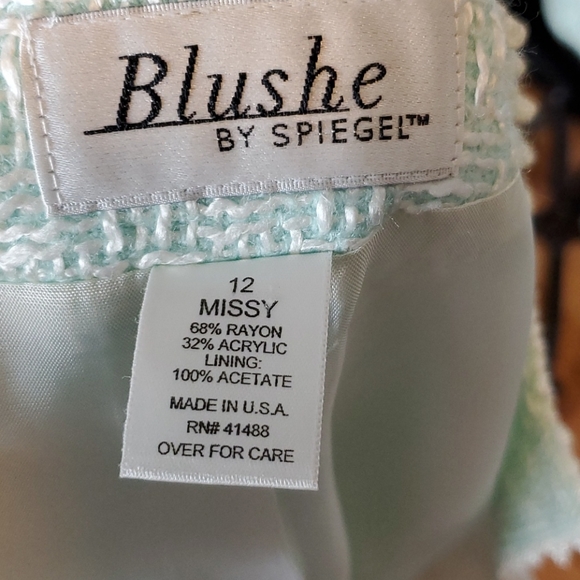 Vtg Blushe by Spiegel, 12 missy, w pc suit - Picture 10 of 11